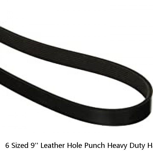 6 Sized 9'' Leather Hole Punch Heavy Duty Hand Pliers Belt Holes Puncher Tool