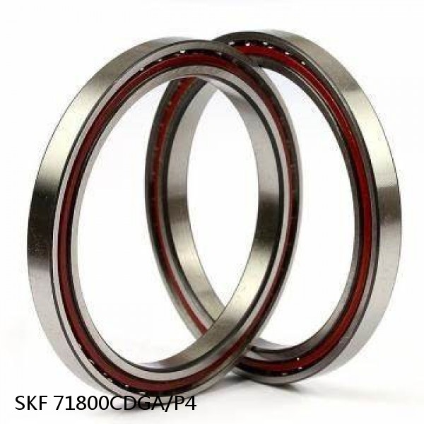 71800CDGA/P4 SKF Super Precision,Super Precision Bearings,Super Precision Angular Contact,71800 Series,15 Degree Contact Angle