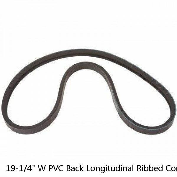 19-1/4" W PVC Back Longitudinal Ribbed Conveyor Belt 12'3" #1 small image
