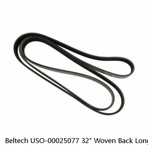 Beltech USO-00025077 32" Woven Back Longitudinal Ribbed Top Conveyor Belt 23'-4"