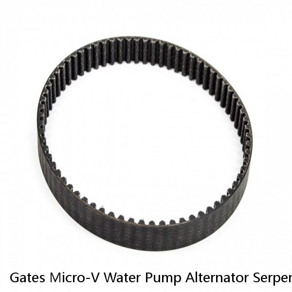 Gates Micro-V Water Pump Alternator Serpentine Belt for 1986 Chevrolet vs #1 image