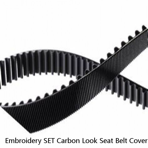 Embroidery SET Carbon Look Seat Belt Cover Shoulder Pads for Chevy Chevrolet #1 image